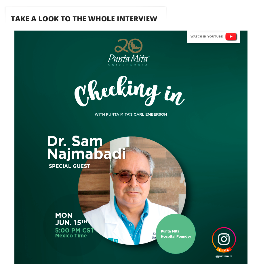 Checking In with Dr. Sam Najmabadi in Youtube